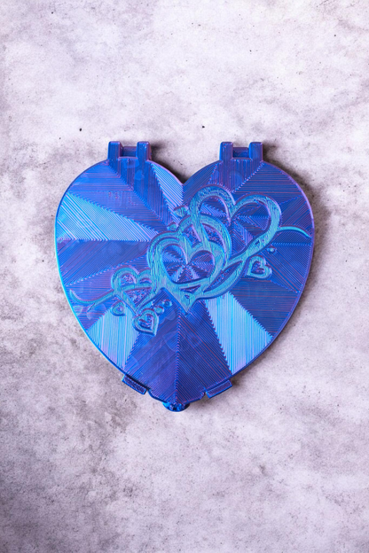 Peptide Heart Storage Case – 6 Vial Fridge Organizer