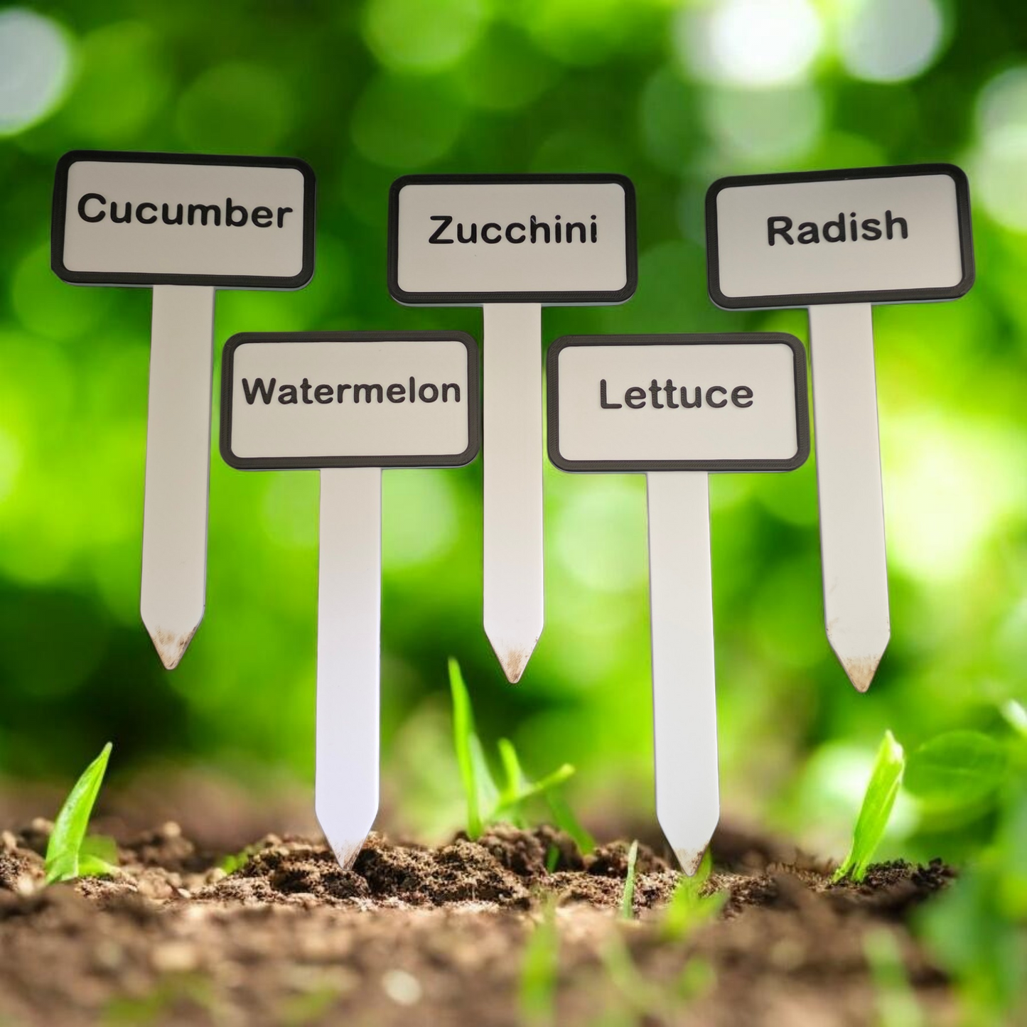 Large Custom Garden Plant Marker Signs – Set of 5