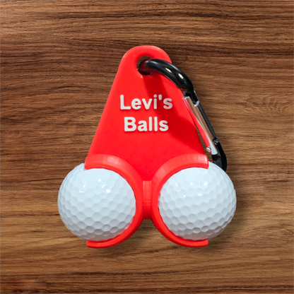Funny customized 3D golf ball holder.
