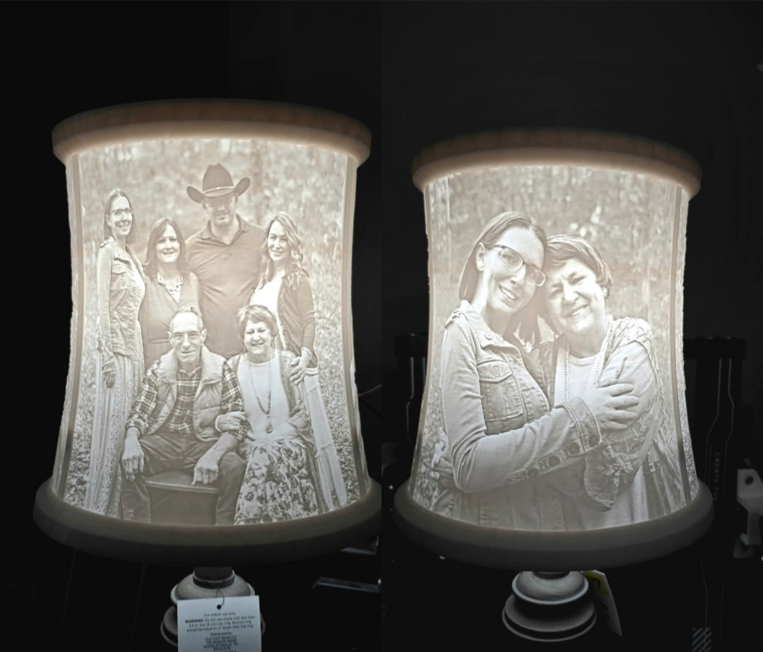 Personalized Lithophane Lampshade