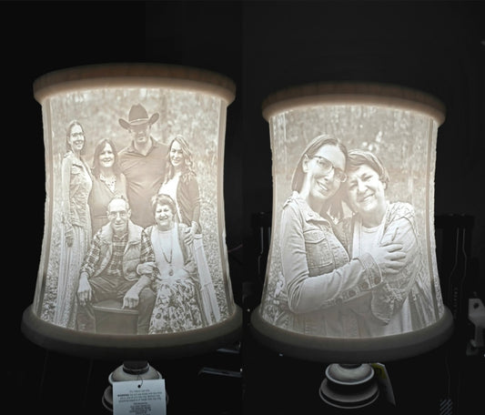 Personalized Lithophane Lampshade