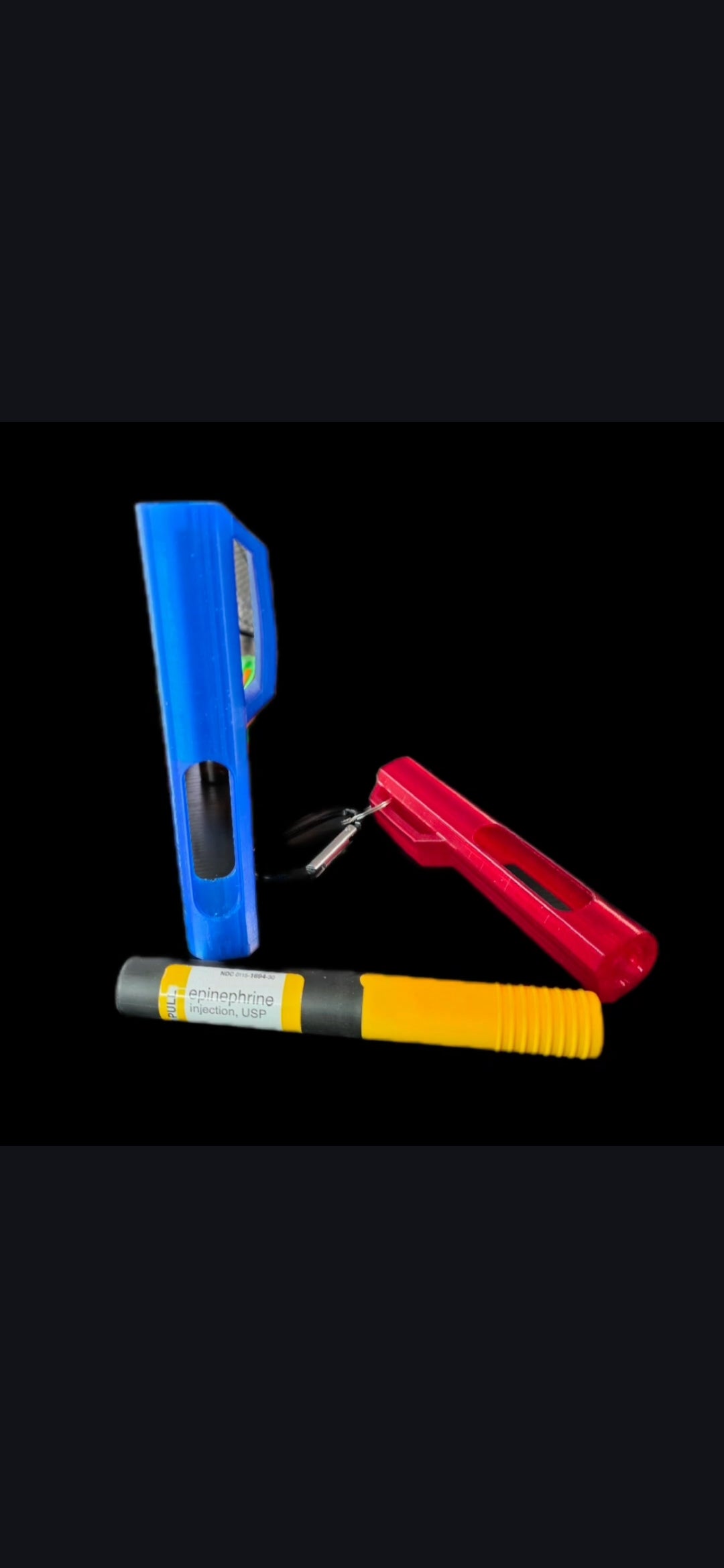 Rapid-Access EpiPen Holder – Belt Mounted & Carabiner Carry Case