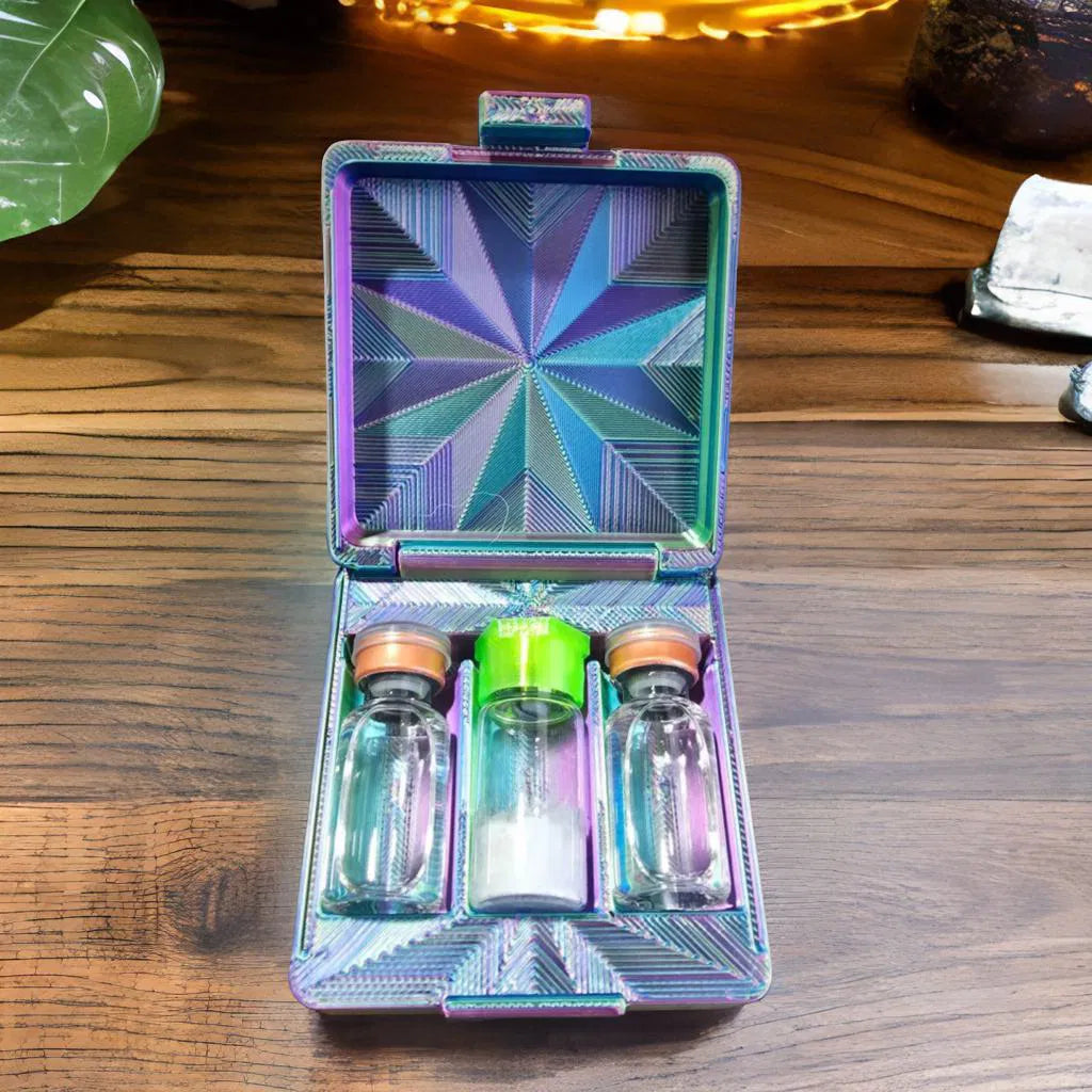Horizontal Peptide case - Holds Three 3 ml vials